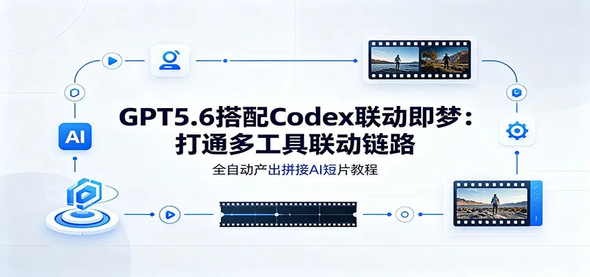 GPT5.6搭配Codex联动即梦:打通多工具联动链路,全自动产出拼接AI短片教程-副业吧