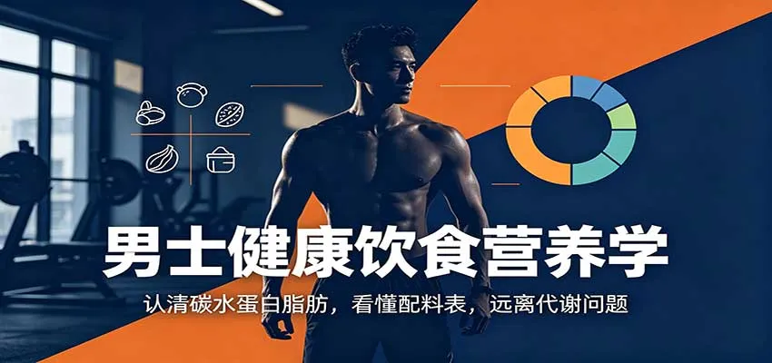 男士健康饮食营养学：认清碳水蛋白脂肪，看懂配料表，远离代谢问题-副业吧