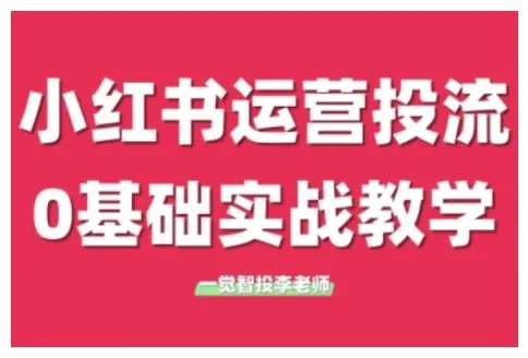 小红书运营投流，小红书广告投放从0到1的实战课，学完即可开始投放（更新26年）-副业吧