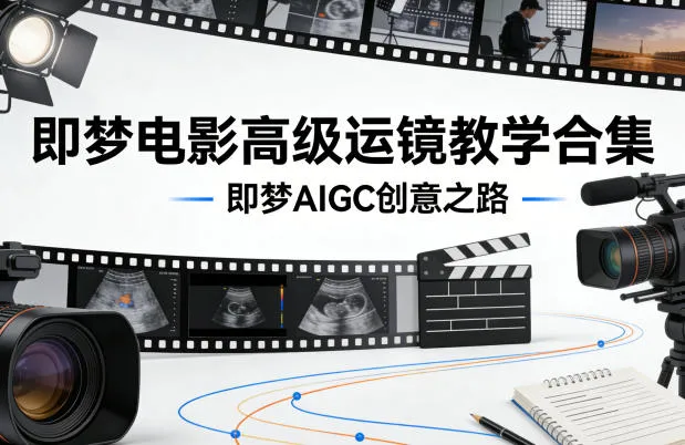 即梦电影高级运镜教学合集，即梦AIGC创意之路-副业吧
