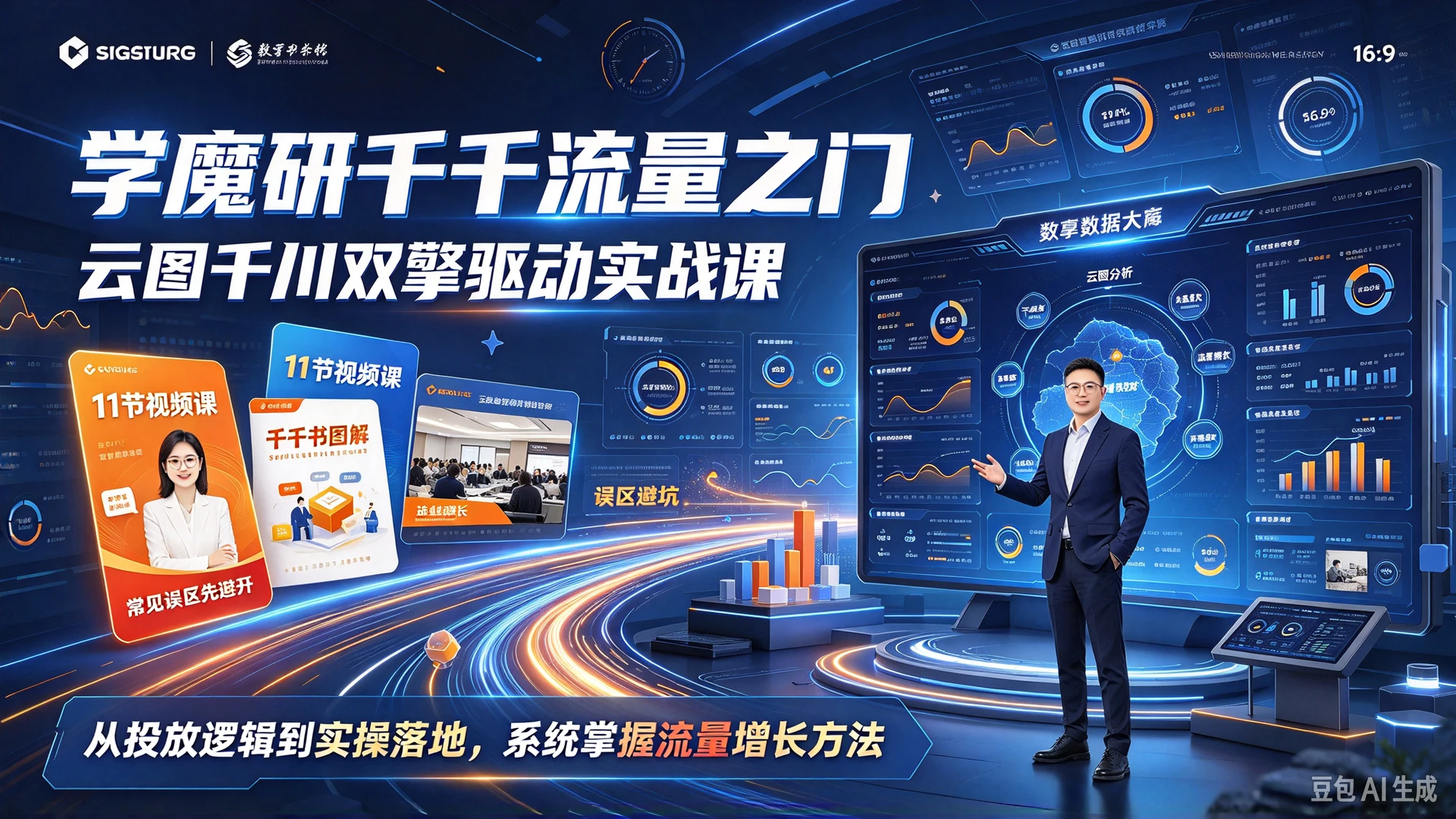 【精】学魔研千千流量之门云图千川双擎驱动实战课,11节视频课配千千书图解,这几个常见误区先避开-副业吧