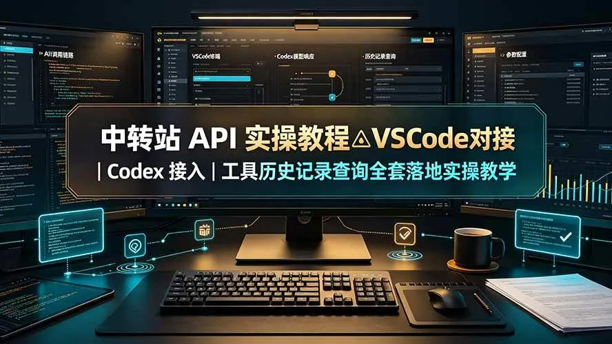 (19520期)中转站 API 实操教程△VSCode 对接|Codex 接入|工具历史记录查询全套落地实操教学-副业吧