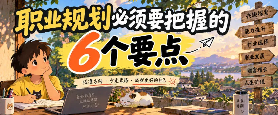 付费文章：职业规划必须要把握的6个要点-副业吧