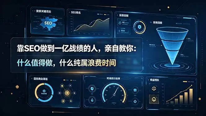 （19197期）靠SEO做到一亿战绩的人，亲自教你：什么值得做，什么纯属浪费时间【原创双语字幕】-副业吧