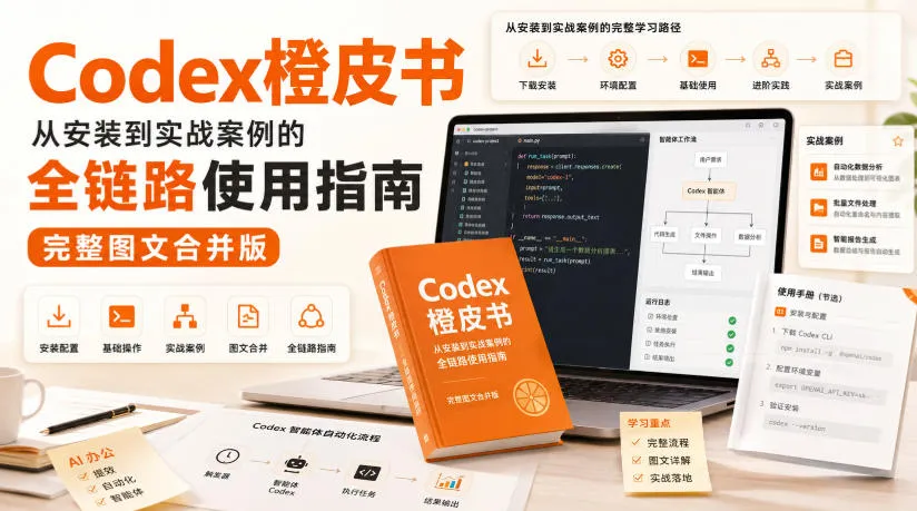Codex橙皮书,从安装到实战案例的全链路使用指南,完整图文合并版-副业吧