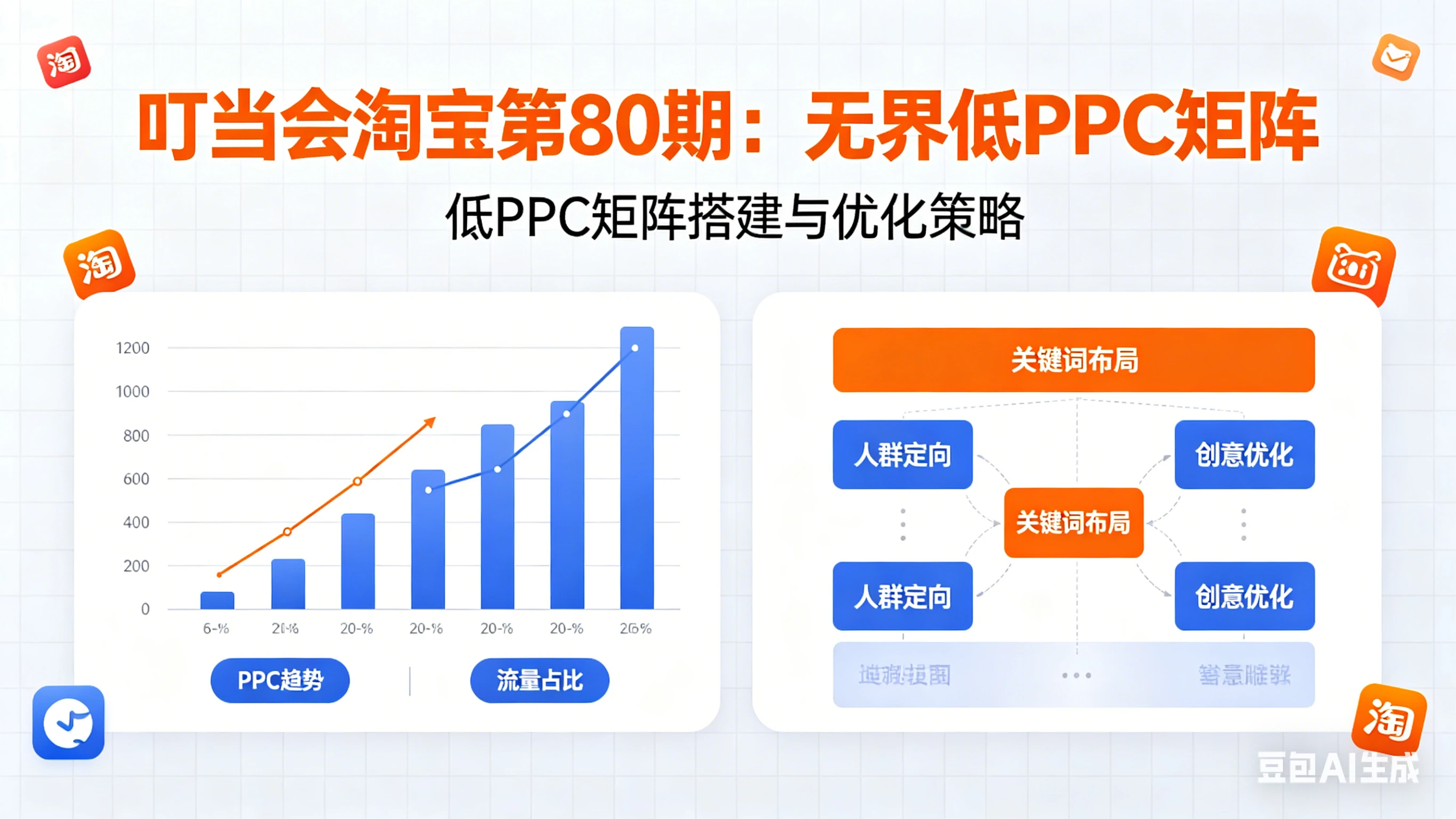【精】叮当会淘宝第80期：无界低PPC矩阵-淘宝开店教程-副业吧