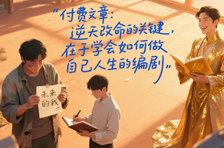 付费文章：逆天改命的关键，在于学会如何做自己人生的编剧-副业吧