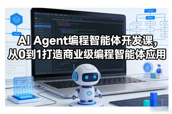 AI Agent编程智能体开发课，从0到1打造商业级编程智能体应用-副业吧