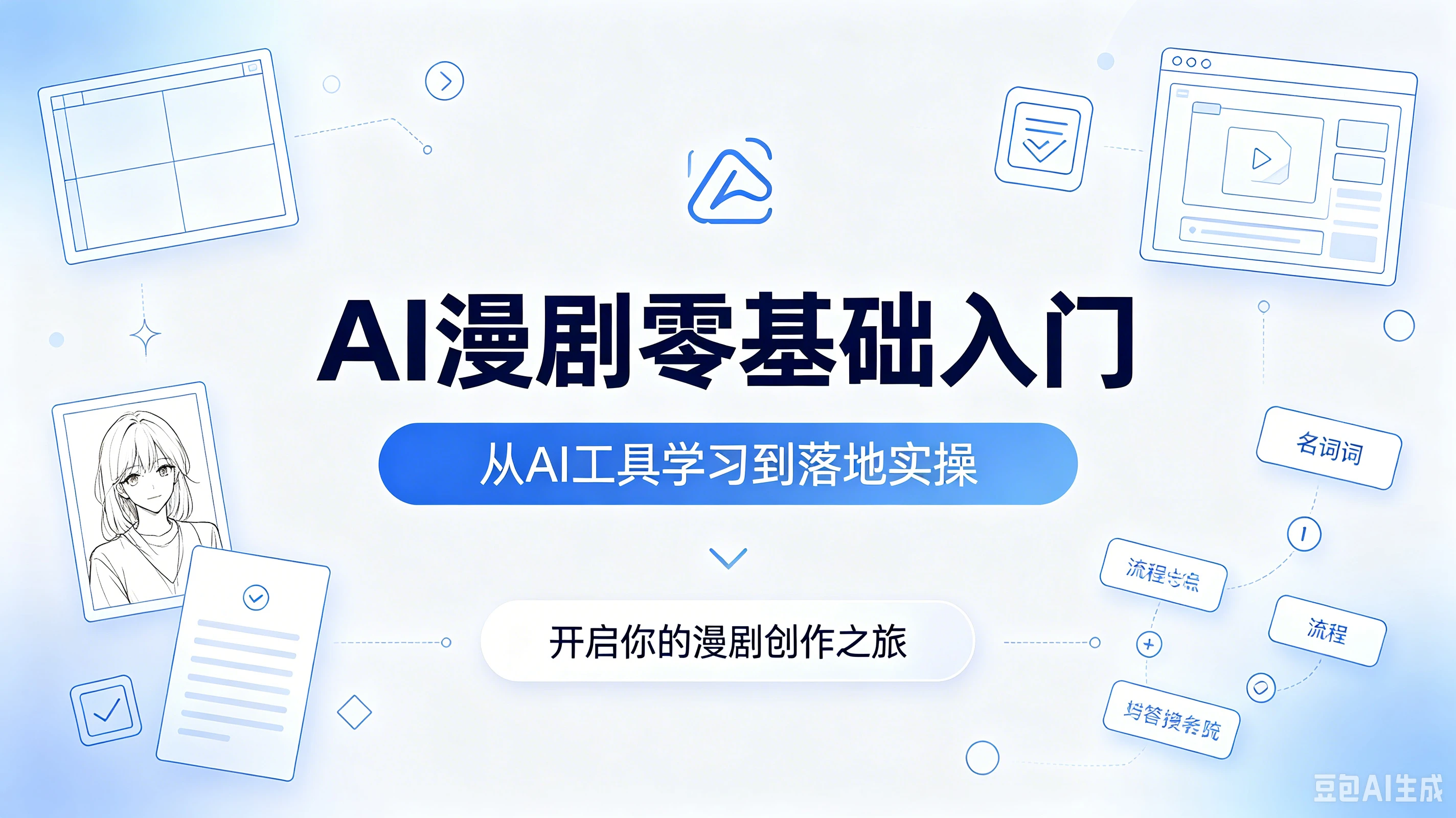AI漫剧零基础入门，从AI工具学习到落地实操，开启你的漫剧创作之旅-副业吧