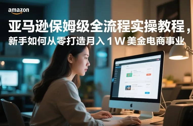 亚马逊保姆级全流程实操教程,新手如何从零打造月入1W美金电商事业-副业吧