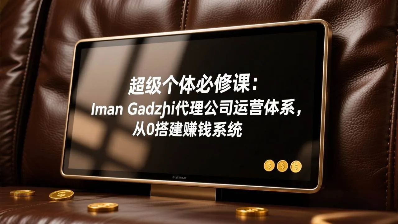（17525期）超级个体必修课：Iman Gadzhi代理公司运营体系，从0搭建赚钱系统-副业吧