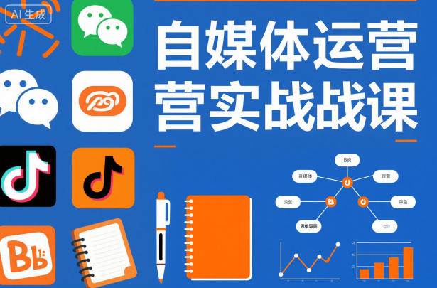 自媒体运营实战课,掌握一套系统的自媒体运营底层方法论,成为优秀的内容创作者-副业吧