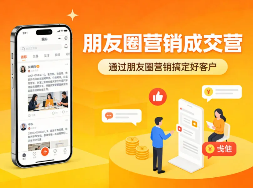 朋友圈营销成交营，通过朋友圈营销来搞定好客户-副业吧