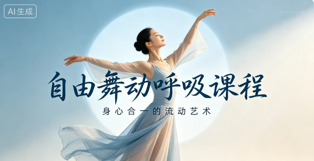 【精】自由舞动呼吸课程,身心合一的流动艺术-副业吧