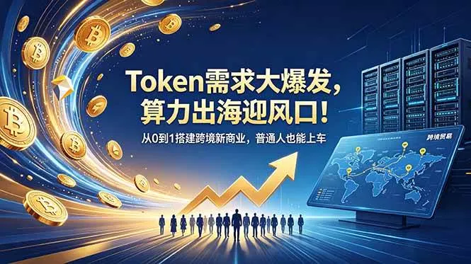 （18889期）Token需求大爆发，算力出海迎风口！从0到1搭建跨境新商业，普通人也能上车-副业吧