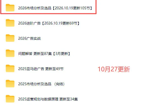 2026亚马逊视频教程，学习我们的商业模式，以及2026最新的选品及运营经验(更新1027)-副业吧