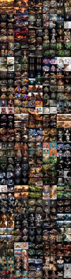 460+专业Midjourney珠宝摄影AI提示词戒指，项链-耳环-手链-宝石等，立即开始创作珠宝艺术-副业吧