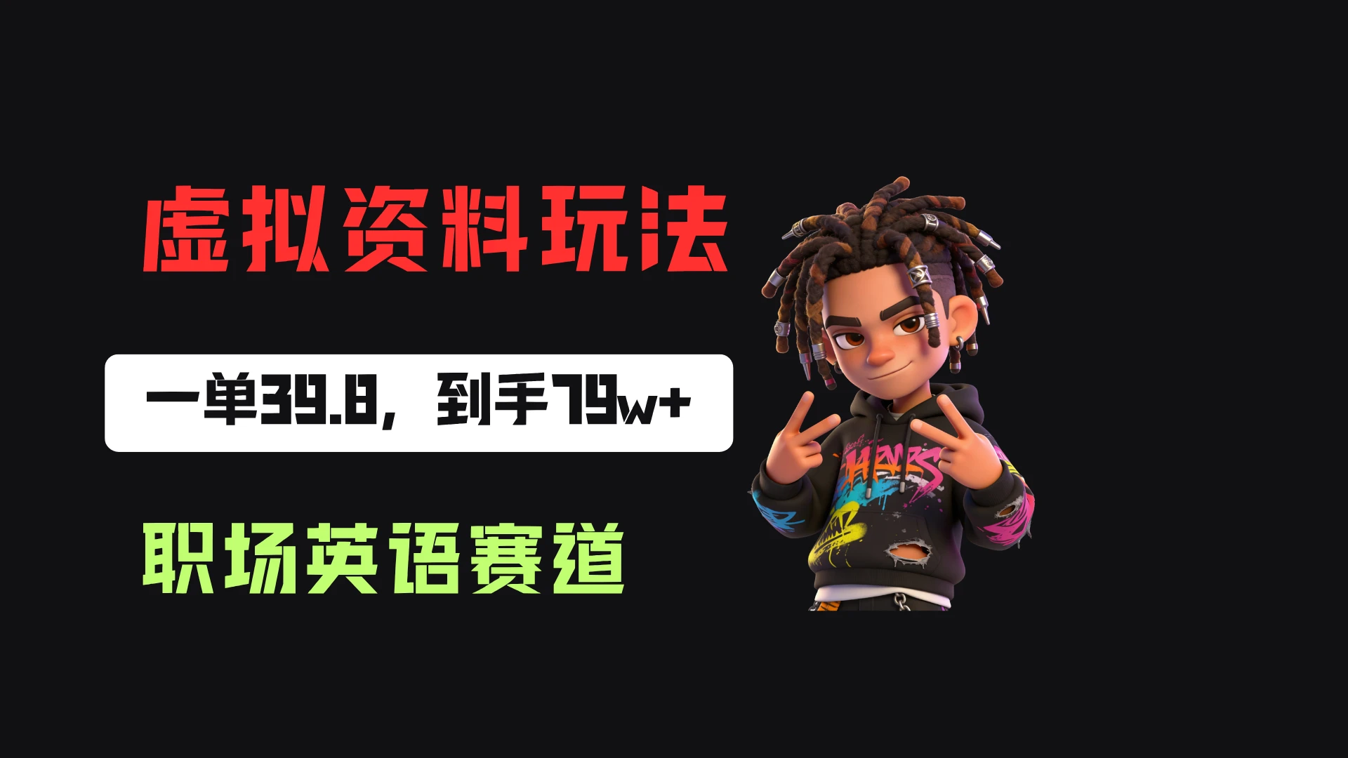 小红书卖职场英语资料,一单39.8,卖了2w+份,到手79w+-副业吧