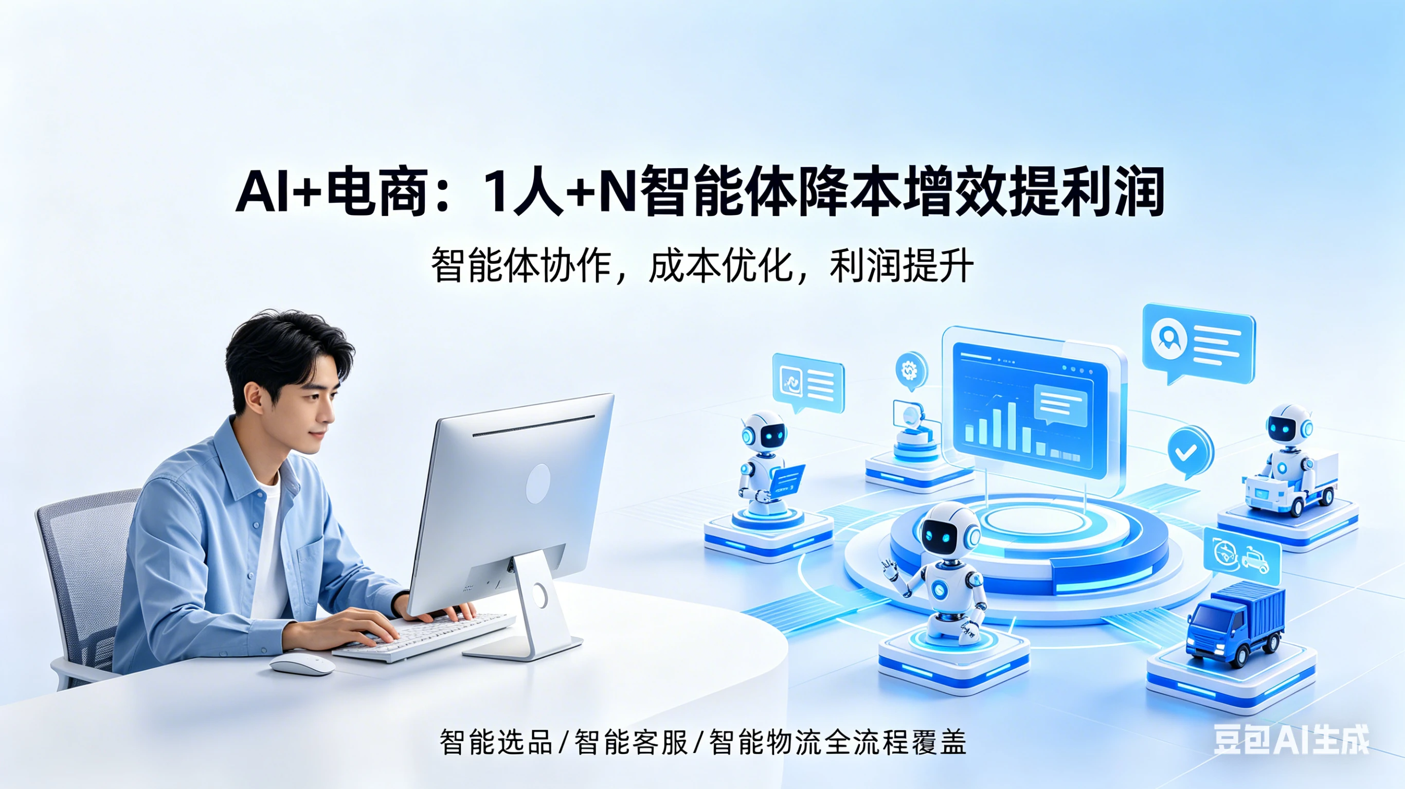 【精】 Al+电商 如何通过1人+N个智能体 降本增效提高利润-副业吧