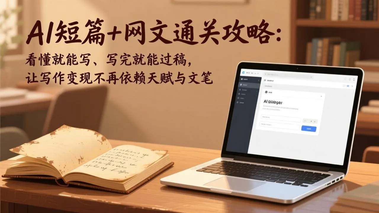 （17515期）AI短篇+网文通关攻略：看懂就能写、写完就能过稿，让写作变现不再依赖天赋与文笔-副业吧