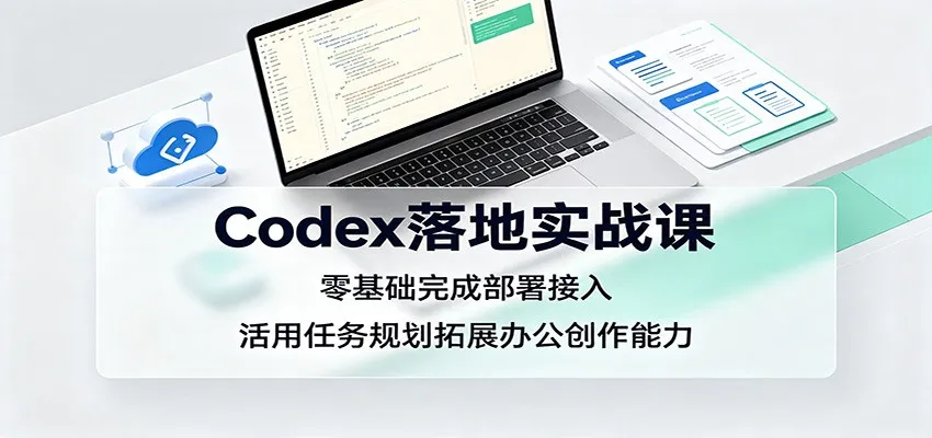 Codex落地实战课：零基础完成部署接入，活用任务规划拓展办公创作能力-副业吧