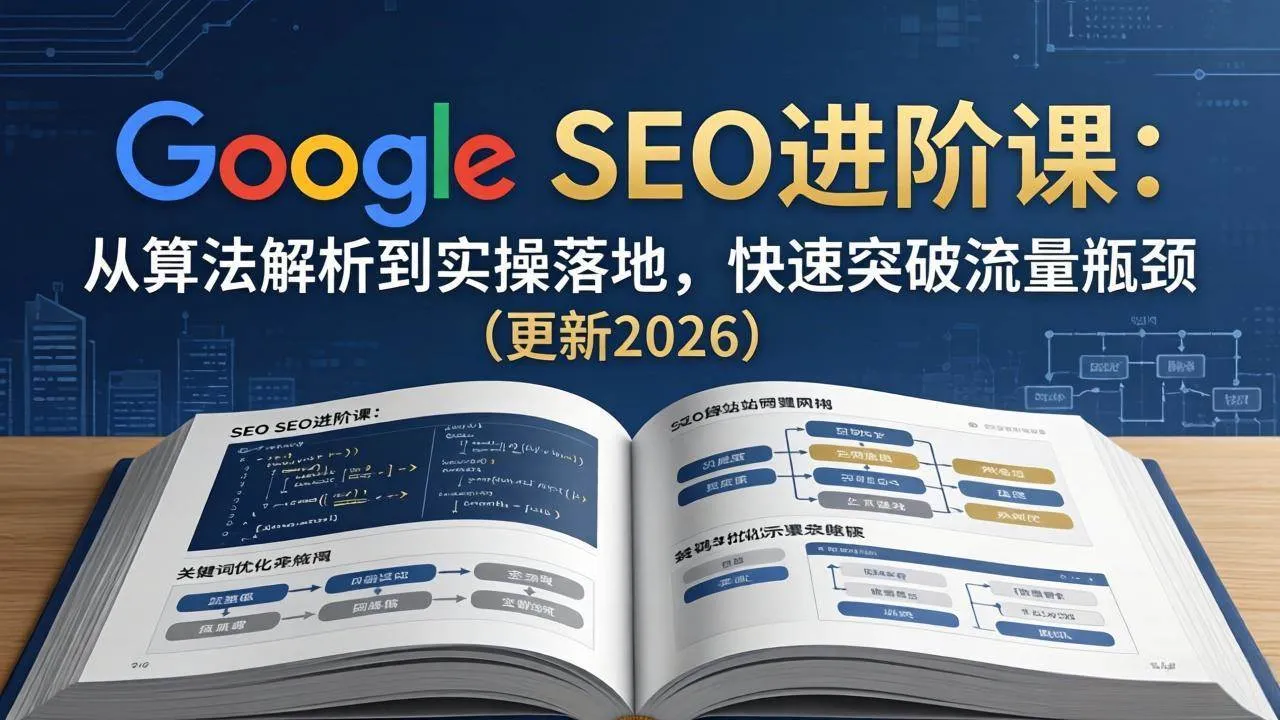 （18048期）Google SEO进阶课：从算法解析到实操落地，快速突破流量瓶颈（更新2026）-副业吧