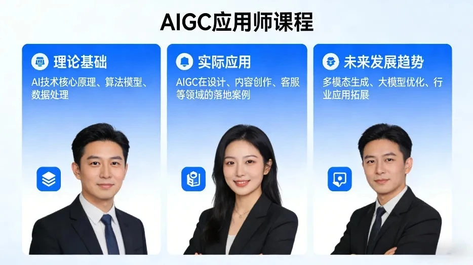 【精】AIGC应用师课程，覆盖了AI技术的理论基础、实际应用、以及未来发展趋势-副业吧