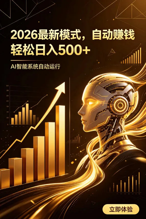 AI智能广告,自动賺钱新模式,轻松日入500+,主业副业都可做,适合任何人群【揭秘】-副业吧