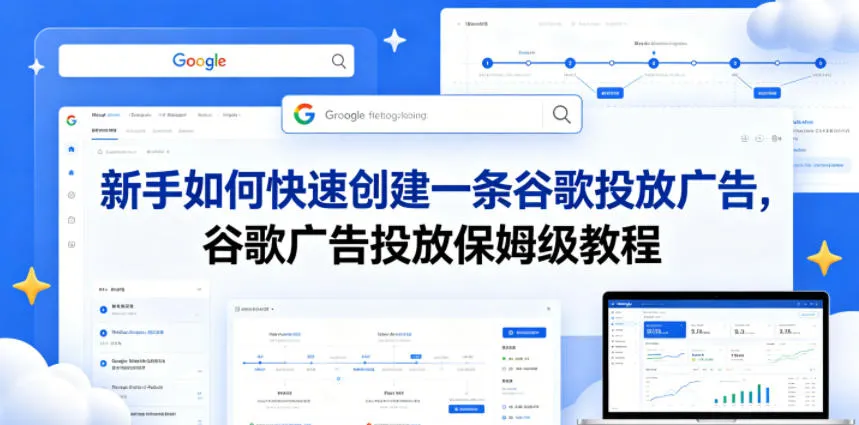 新手如何快速创建一条谷歌投放广告,谷歌广告投放保姆级教程-副业吧