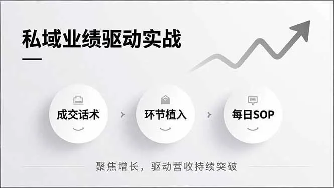（16988期）私域业绩驱动实战，成交话术、环节植入、每日SOP，聚焦增长，驱动营收持续突破-副业吧