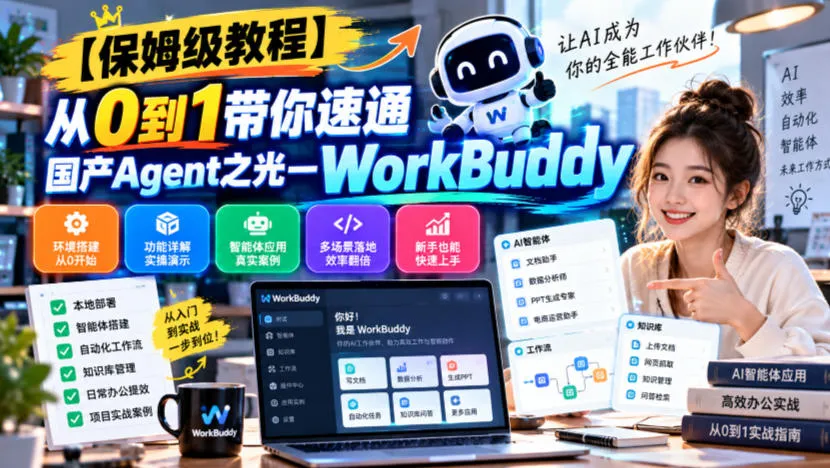 【保姆级教程】从0到1带你速通国产Agent之光—WorkBuddy【文档】-副业吧