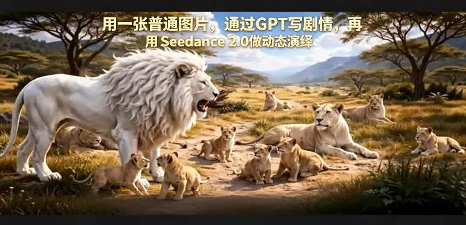 用一张普通图片，通过GPT写剧情，再用Seedance 2.0做动态演绎，居然能生成迪士尼风格搞笑动画-副业吧