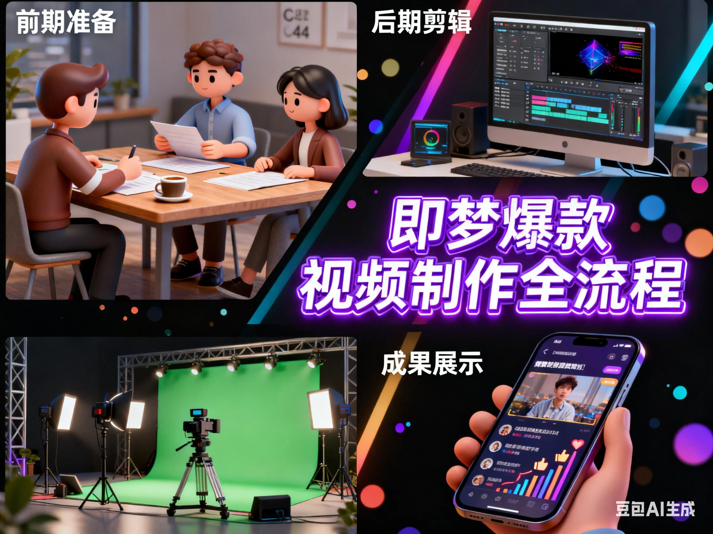 即梦爆款视频制作全流程-副业吧