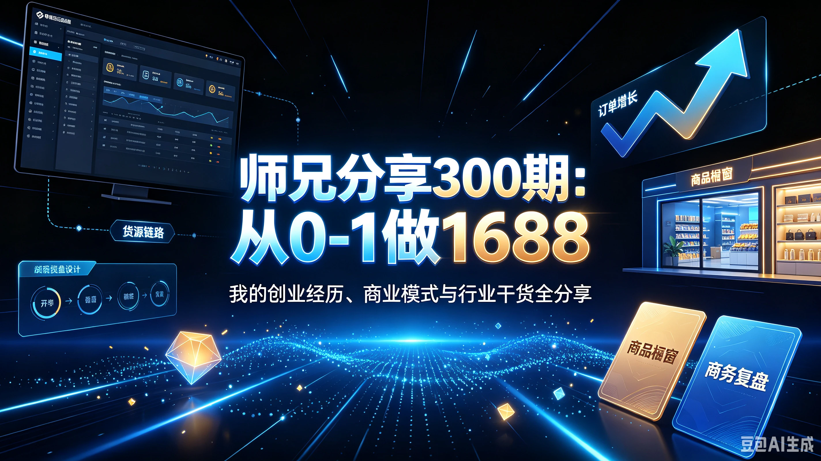 【精】师兄分享300期 从0-1做1688，我的创业经历、商业模式与行业干货全分享 电商圈实战干货2026年7月30日-副业吧