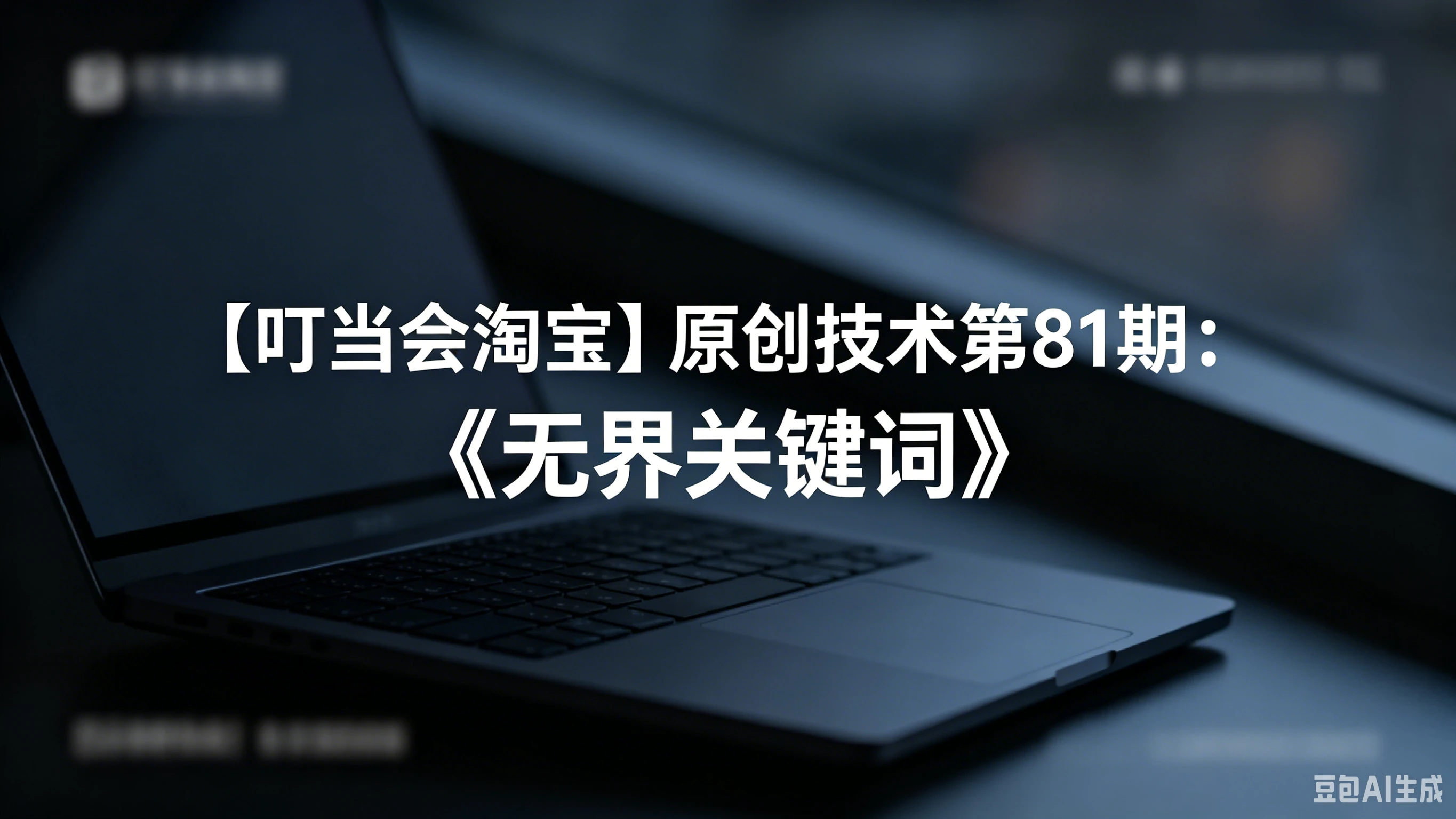 【叮当会淘宝】原创技术第81期：《无界关键词》-副业吧