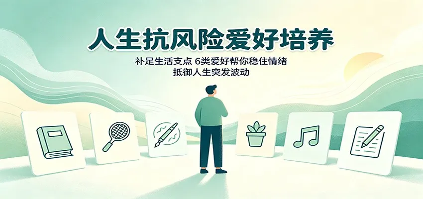 人生抗风险爱好培养:补足生活支点,6类爱好帮你稳住情绪,抵御人生突发波动-副业吧