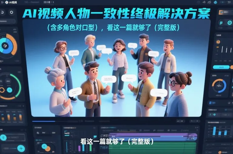 AI视频人物一致性终极解决方案（含多角色对口型），看这一篇就够了（完整版）-副业吧