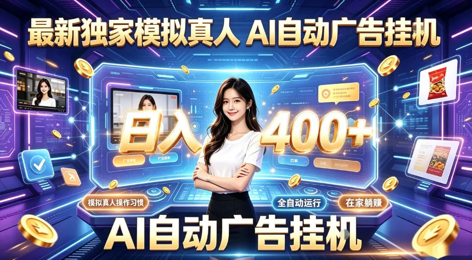 最新独家模拟真人，AI自动挂号挂G，日入400+，全程全自动运行，无需人工【揭秘】-副业吧