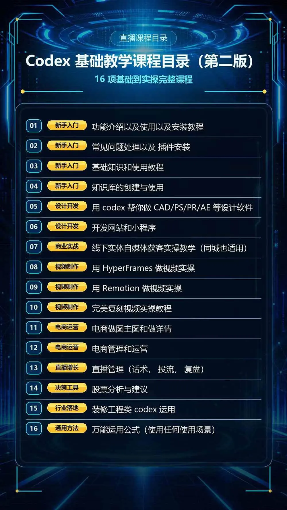 （20089期）Codex全场景系统实操课-第2期：从安装插件、知识库到设计视频、电商直播与网站开发，掌握AI真实业务落地完整流程-副业吧