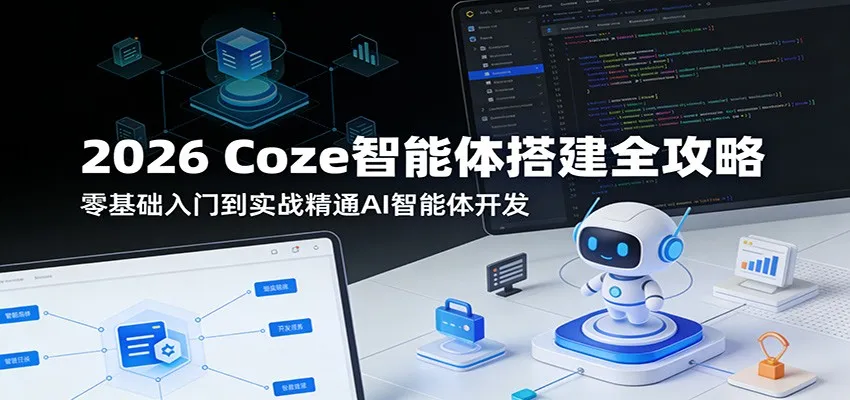 2026 Coze智能体搭建全攻略：零基础入门到实战精通AI智能体开发-副业吧