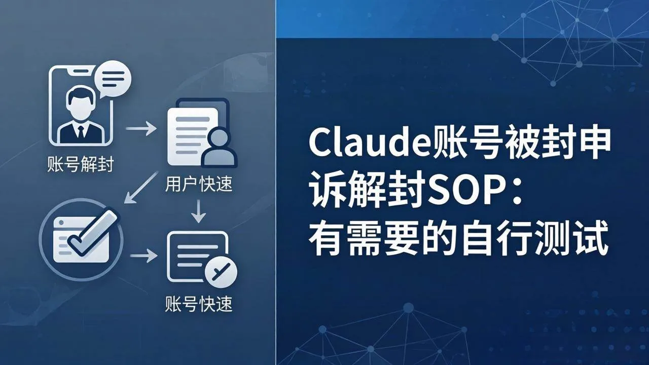 (17981期)Claude账号被封申诉解封SOP:有需要的自行测试-副业吧