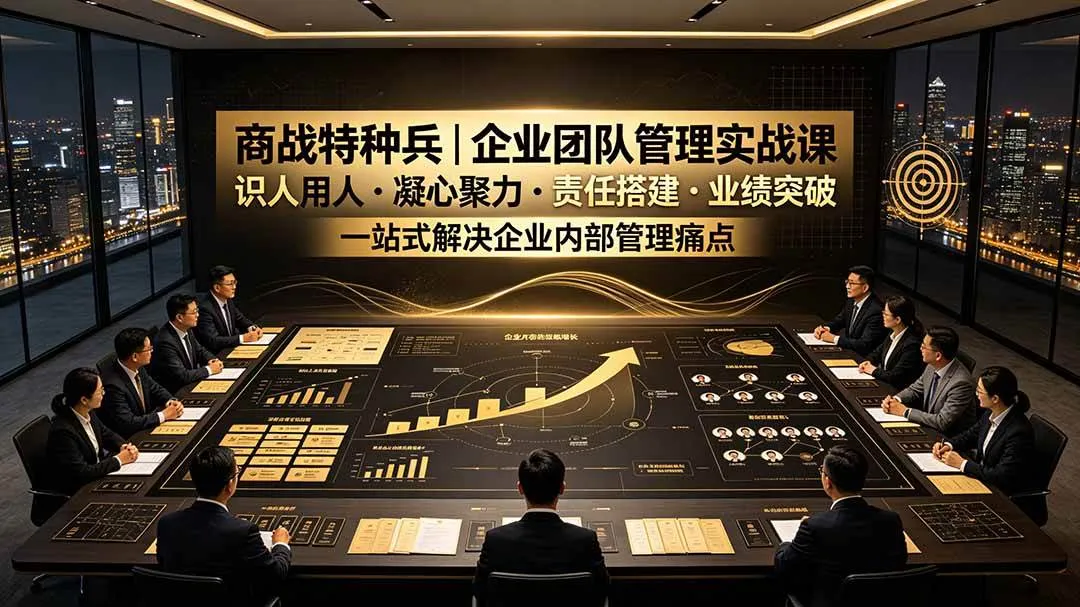 (19534期)商战特种兵|企业团队管理实战课:识人用人|凝心聚力|责任搭建|业绩突破,一站式解决企业内部管理痛点-副业吧 (19534期)商战特种兵|企业团队管理实战课:识人用人|凝心聚力|责任搭建|业绩突破,一站式解决企业内部管理痛点-副业吧