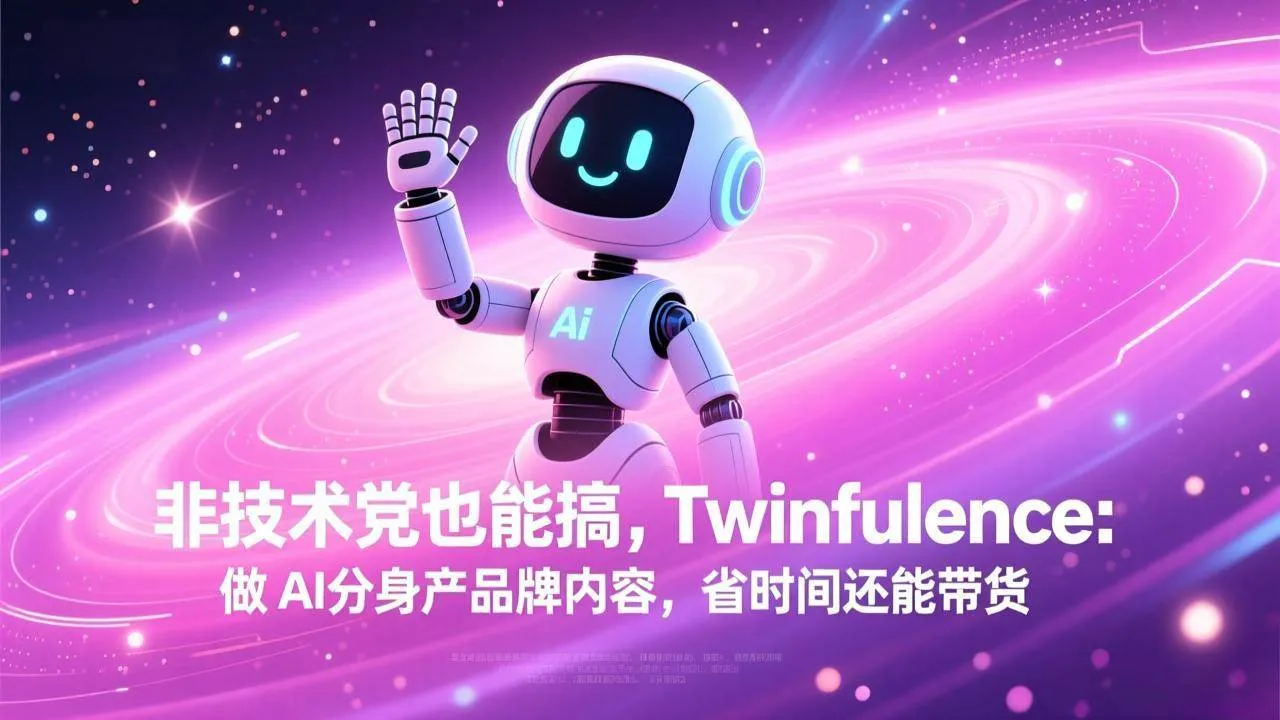 （17381期）非技术党也能搞!Twinfluence:做 AI 分身产品牌内容,省时间还能带货-副业吧