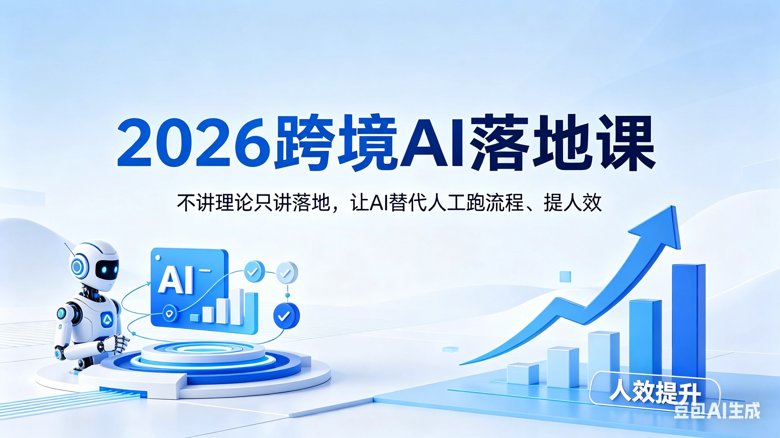 【精】2026跨境AI落地课，不讲理论只讲落地，让AI替代人工跑流程、提人效-副业吧