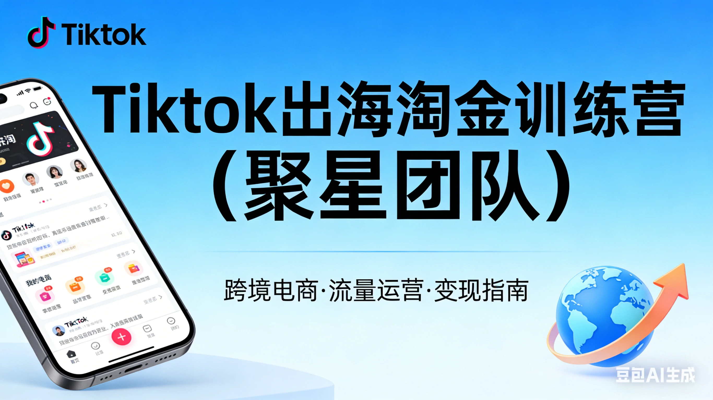 【精】Tiktok出海淘金训练营（聚星团队）-副业吧