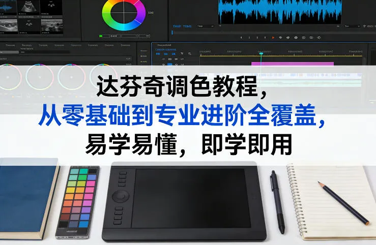 达芬奇调色教程，从零基础到专业进阶全覆盖，易学易懂，即学即用-副业吧