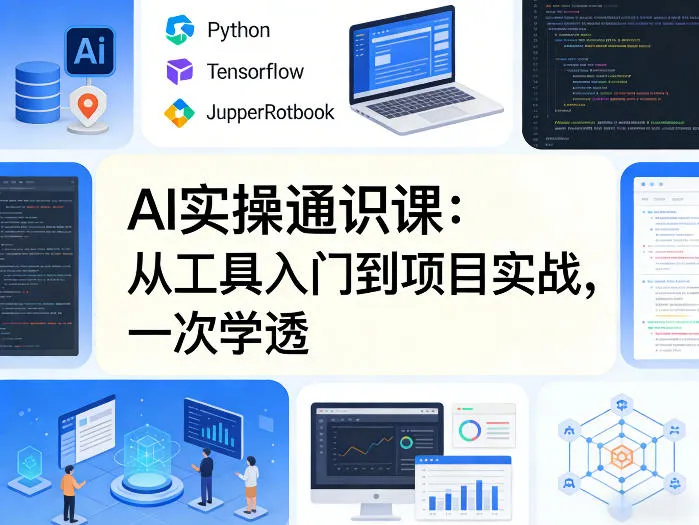AI实操通识课，从工具入门到项目实战，一次学透-副业吧