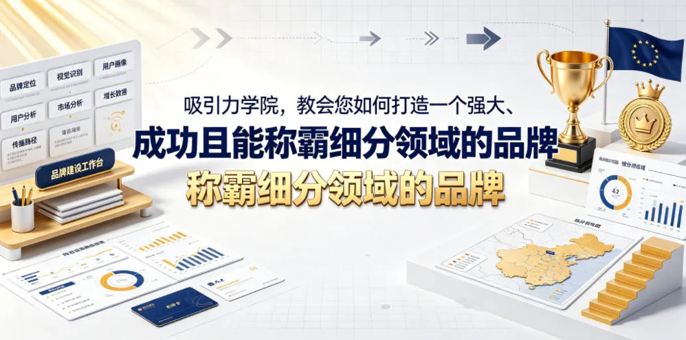 吸引力学院,教会您如何打造一个强大、成功且能称霸细分领域的品牌!【原创双语字幕】-副业吧