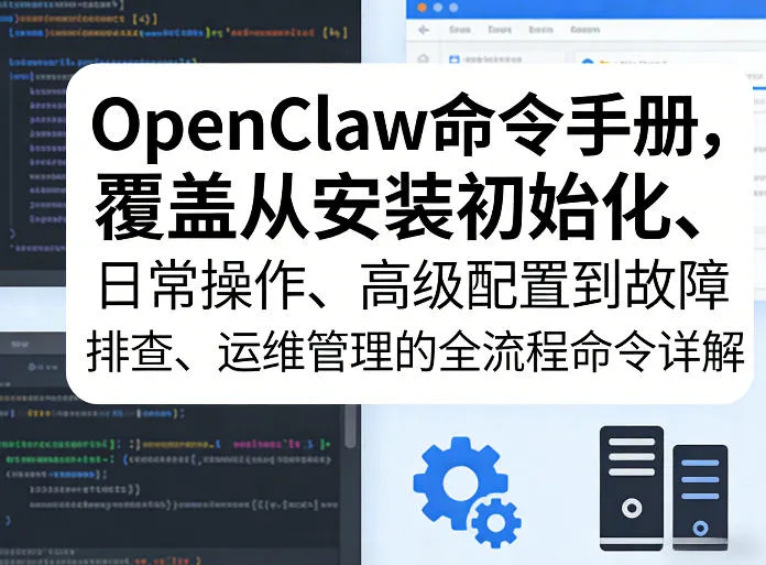 OpenClaw命令手册，覆盖从安装初始化、日常操作、高级配置到故障排查、运维管理的全流程命令详解-副业吧