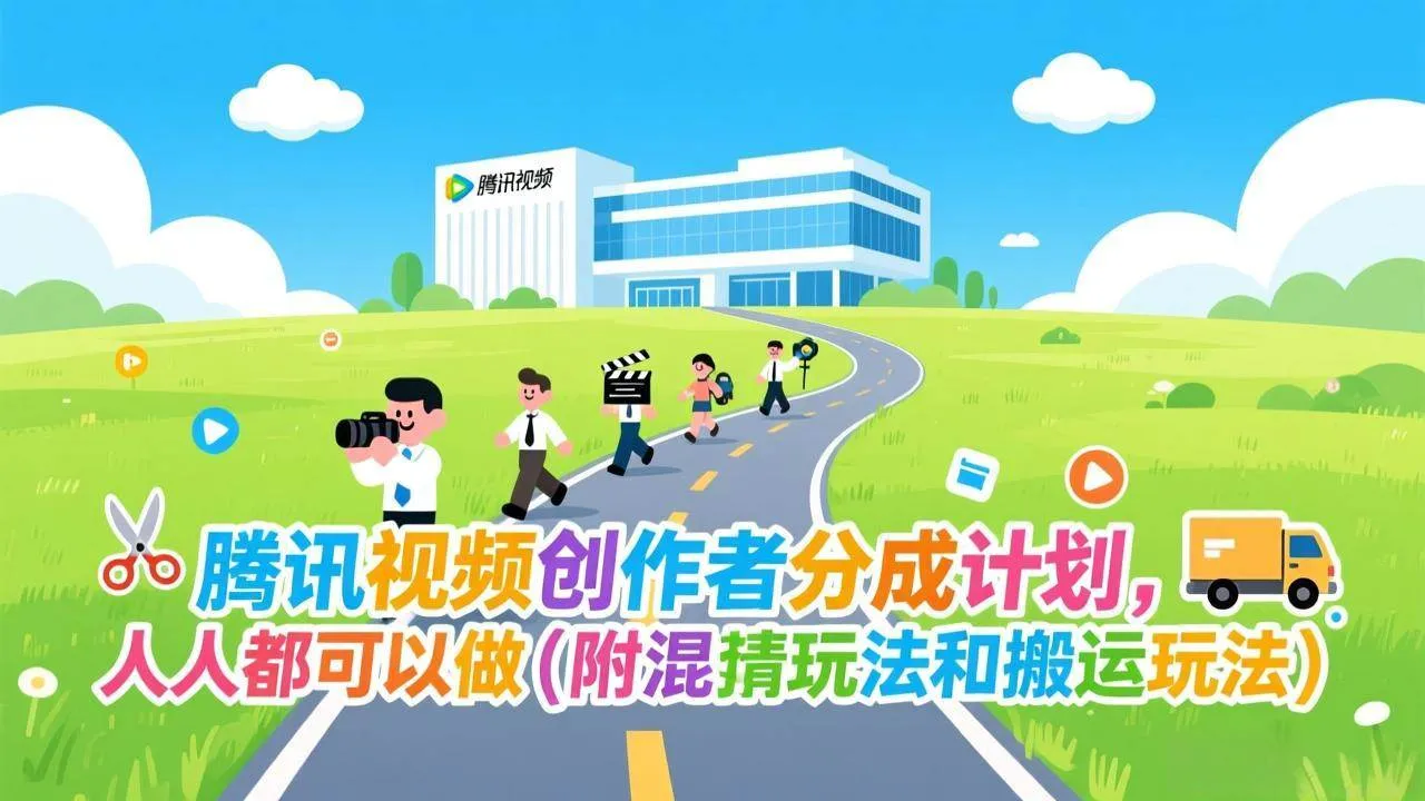 （17137期）腾讯视频创作者分成计划，人人都可以做（附混剪玩法和搬运玩法）-副业吧